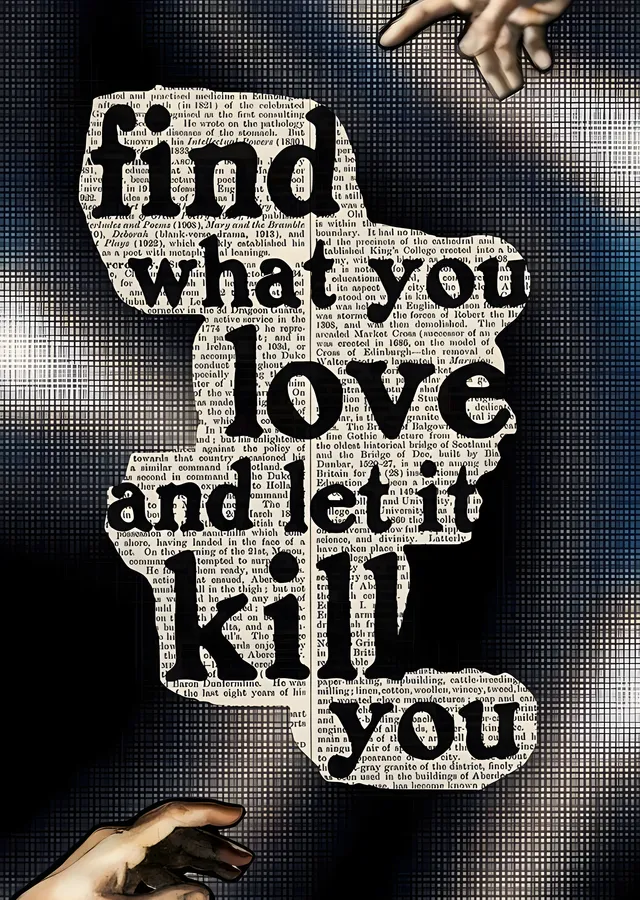 Find What You Love: Cesaret Veren Sözler metal tablo