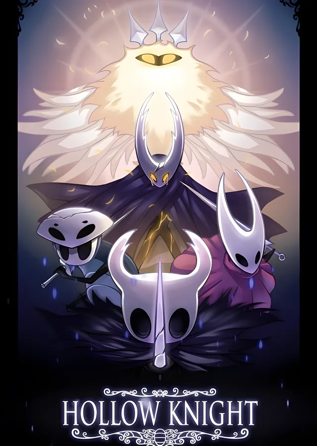 Hollow Knight: Hallownest Kahramanları metal tablo