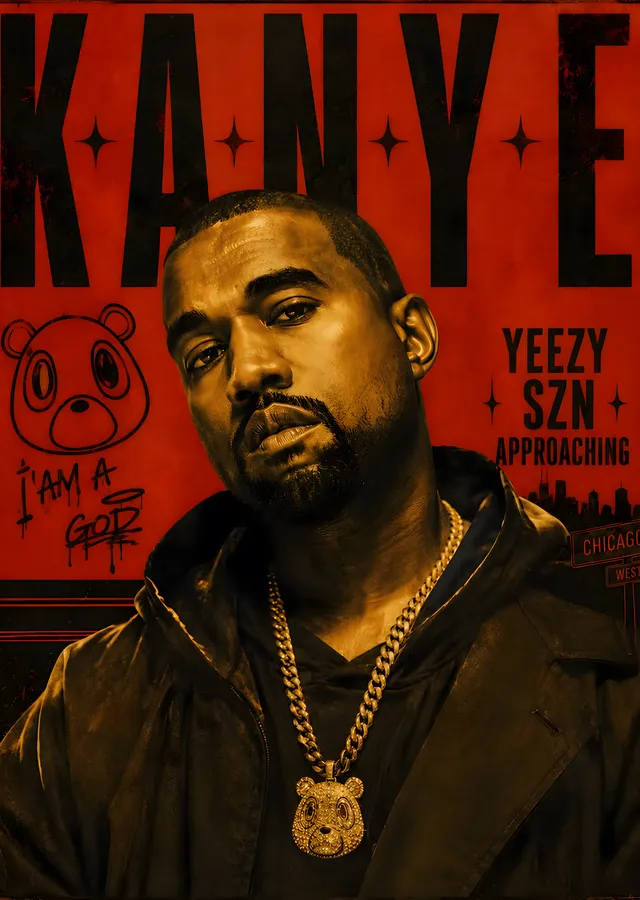 Kanye West: Yeezy SZN Yaklaşıyor metal tablo