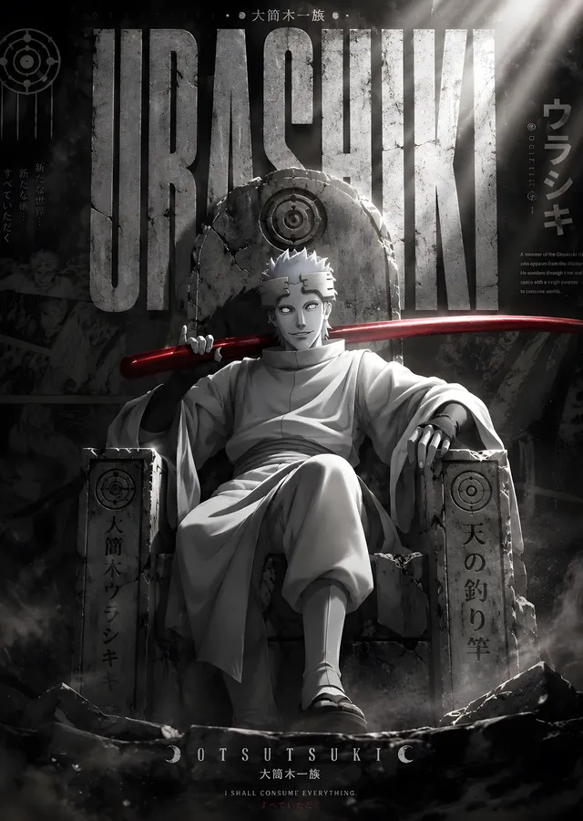 Urashiki Otsutsuki metal tablo