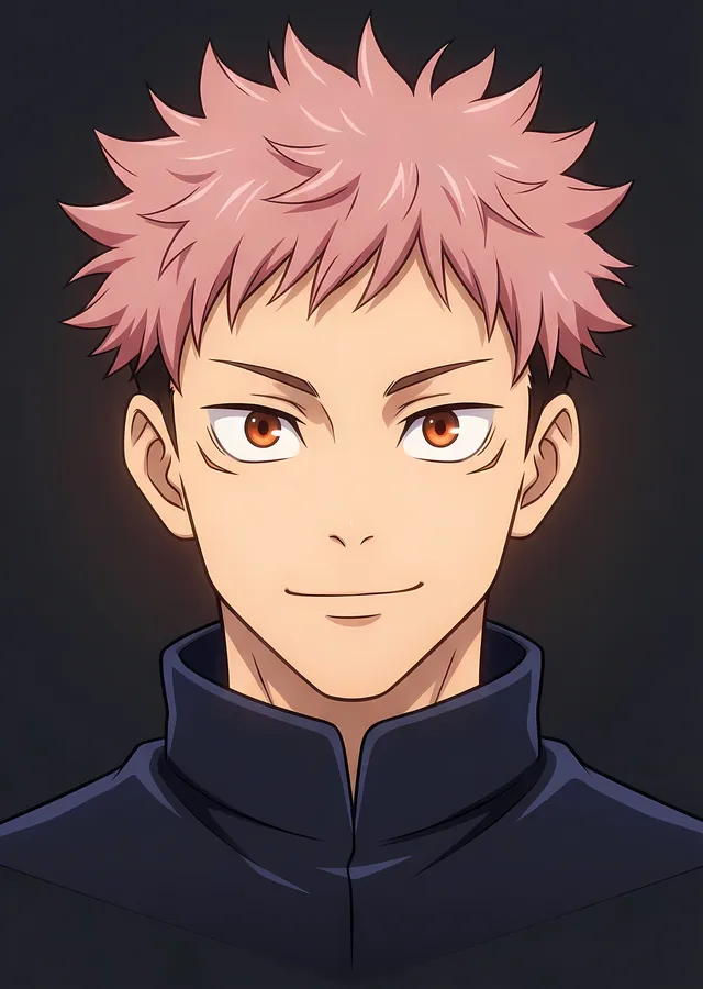 Jujutsu Kaisen - Yuji ve Sakin Bakış metal tablo