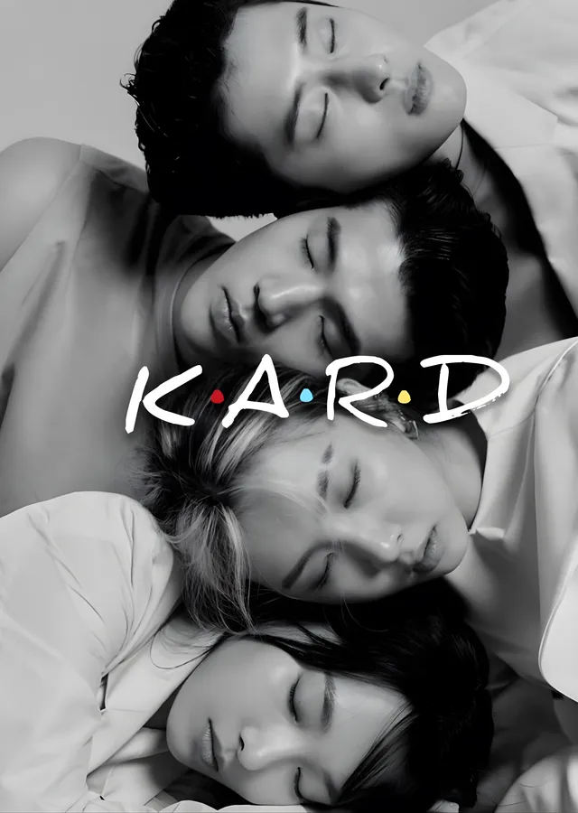 KARD: Siyah Beyaz metal tablo