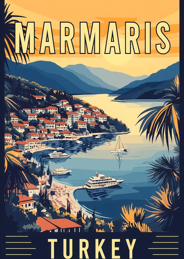 Marmaris: Türkiye'nin İncisi metal tablo