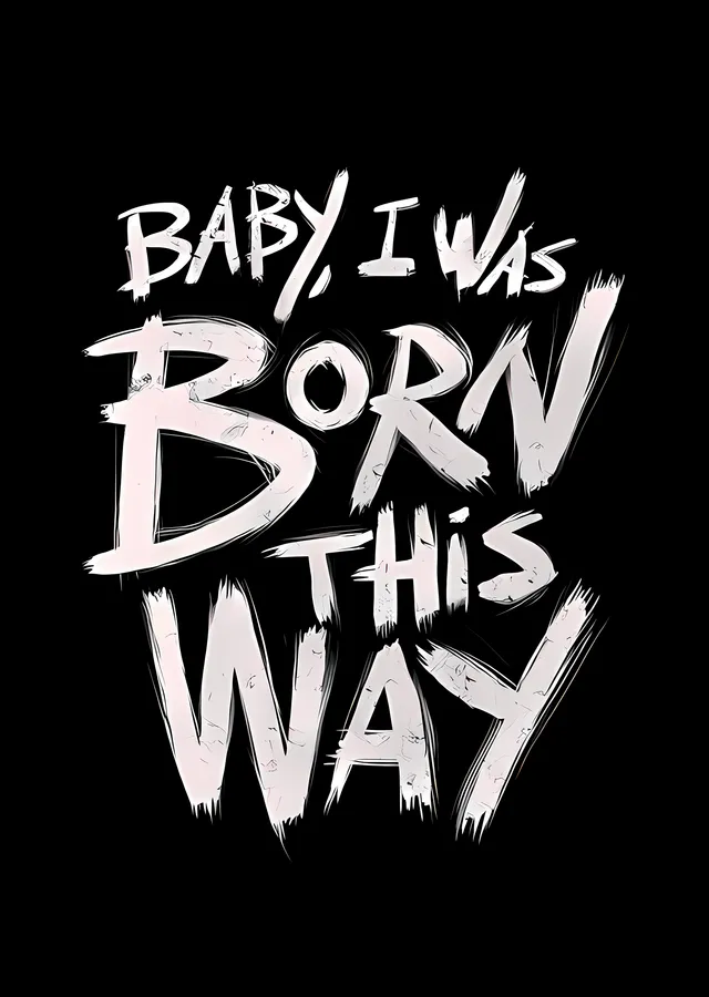Born This Way metal tablo
