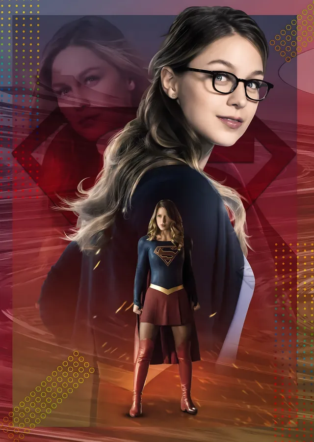 Supergirl - Kara Danvers Kolajı metal tablo