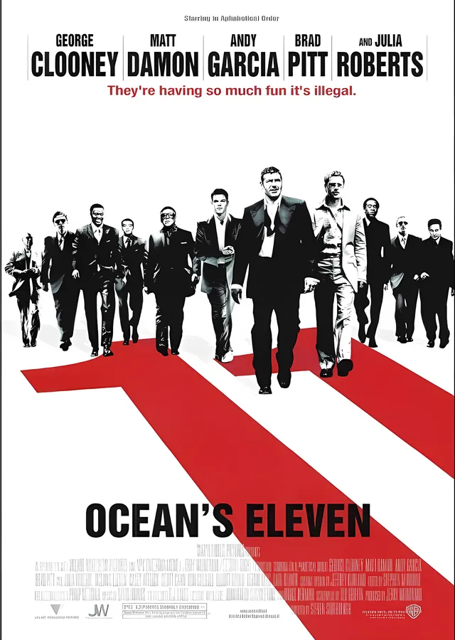 Ocean's Eleven metal tablo