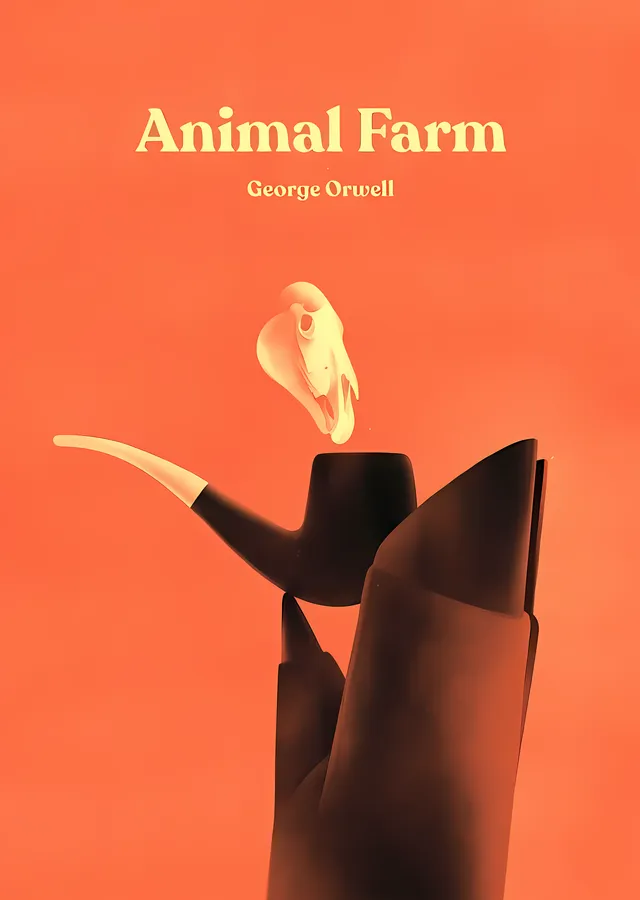Animal Farm: Hayvan Çiftliği metal tablo