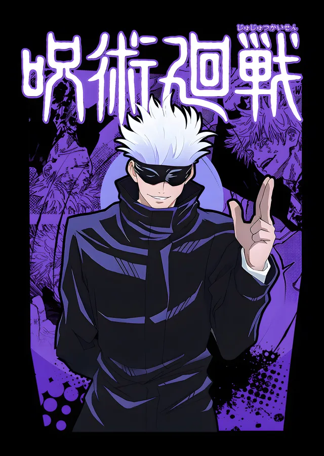 Jujutsu Kaisen: Mor Zeminde Gojo metal tablo