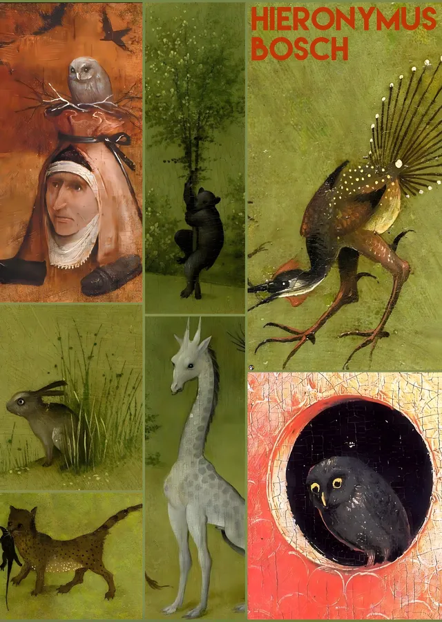 Hieronymus Bosch Detayları metal tablo