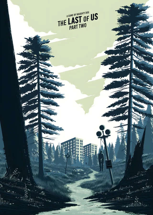 The Last of Us Part Two: Çam Ormanı metal tablo