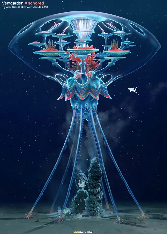 Subnautica: Ventgarden metal tablo