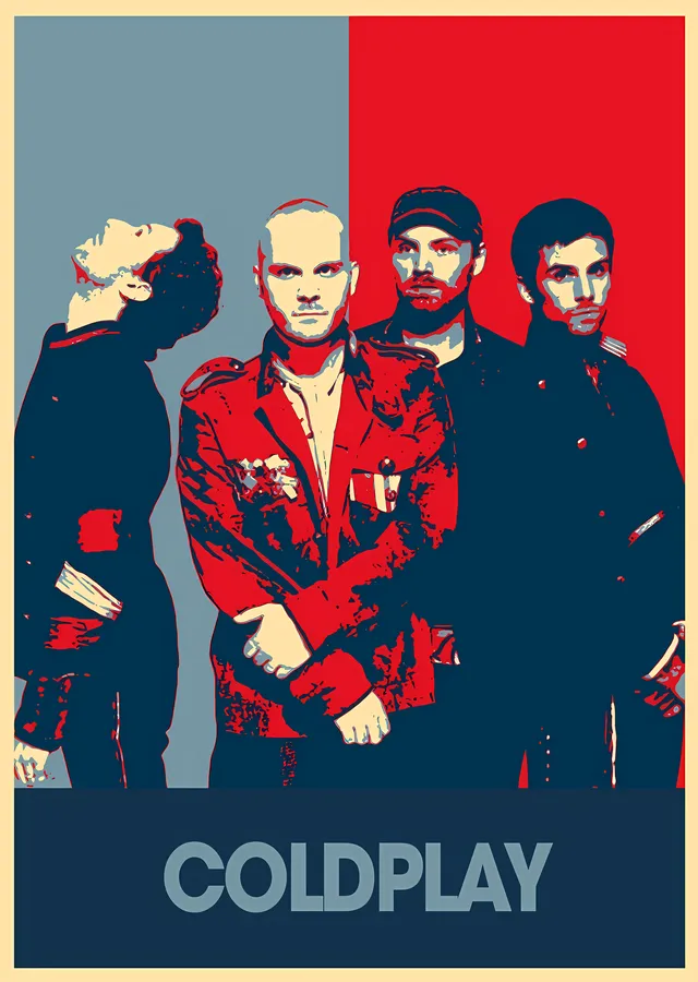 Coldplay: Popüler Müzik Grubu metal tablo