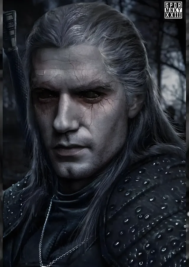 The Witcher: Yakın Portre metal tablo