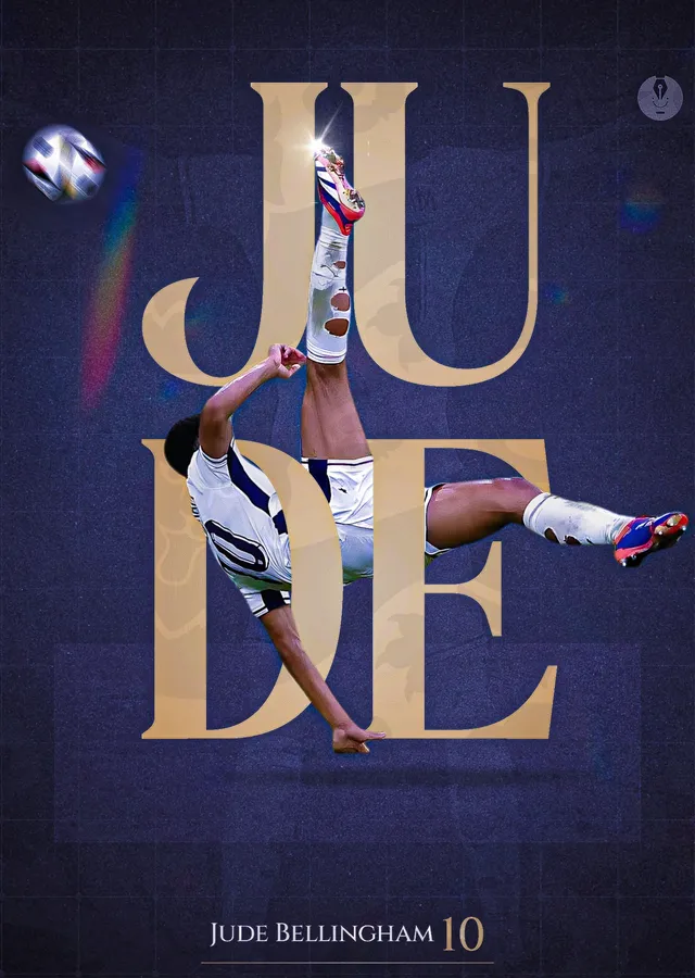 Jude Bellingham: JUDE metal tablo