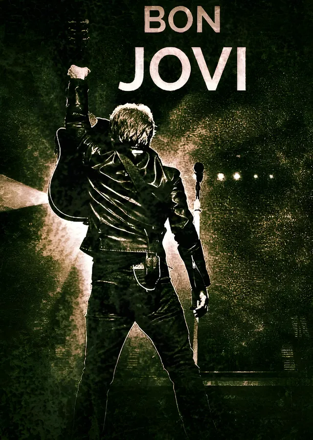 Bon Jovi: Yumruk Havada metal tablo