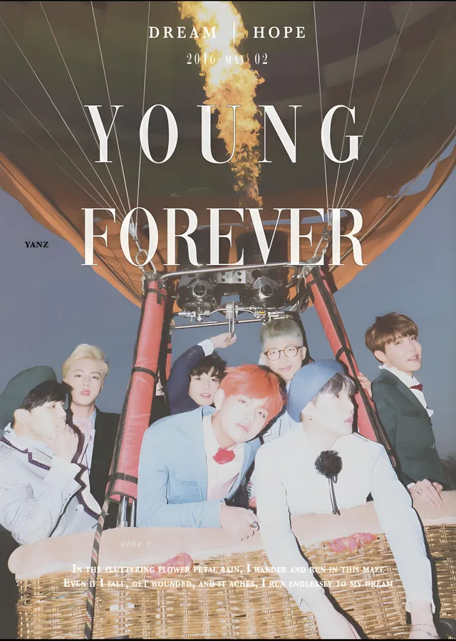BTS: Young Forever metal tablo