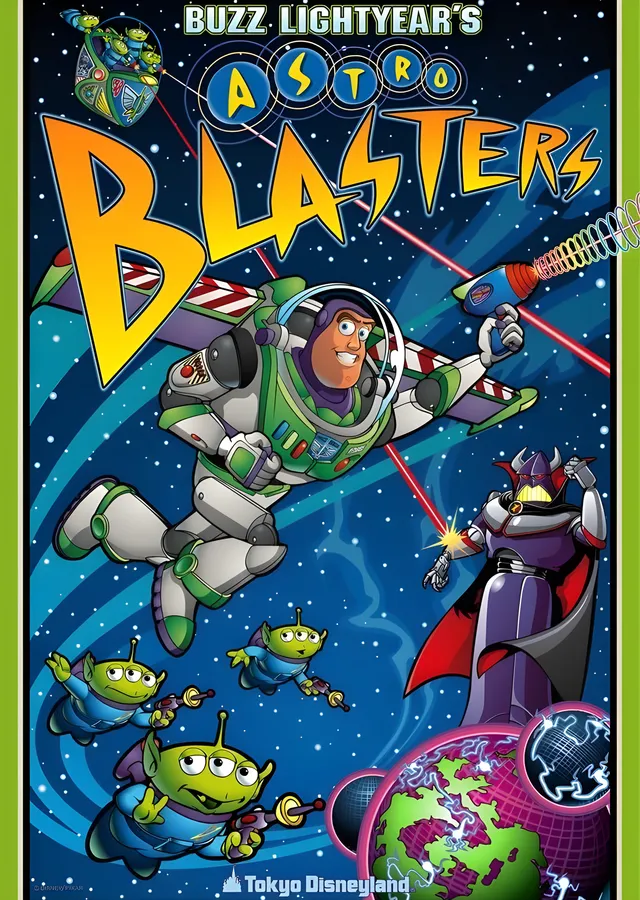 Buzz Lightyear's Astro Blasters metal tablo