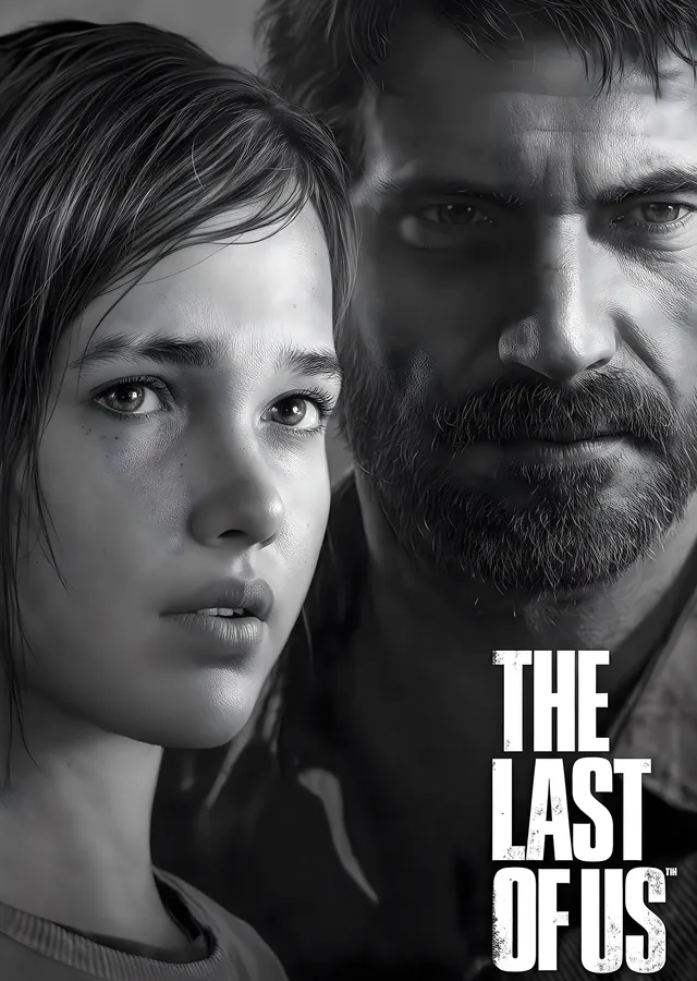The Last of Us: İkili Portre metal tablo