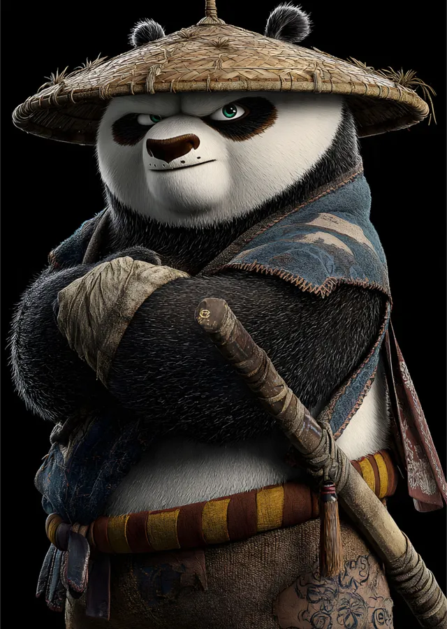 Kung Fu Panda: Yolcu Po metal tablo