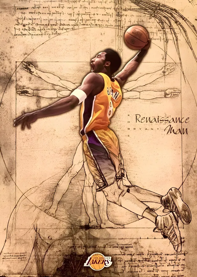 Kobe Bryant: Rönesans Adamı metal tablo