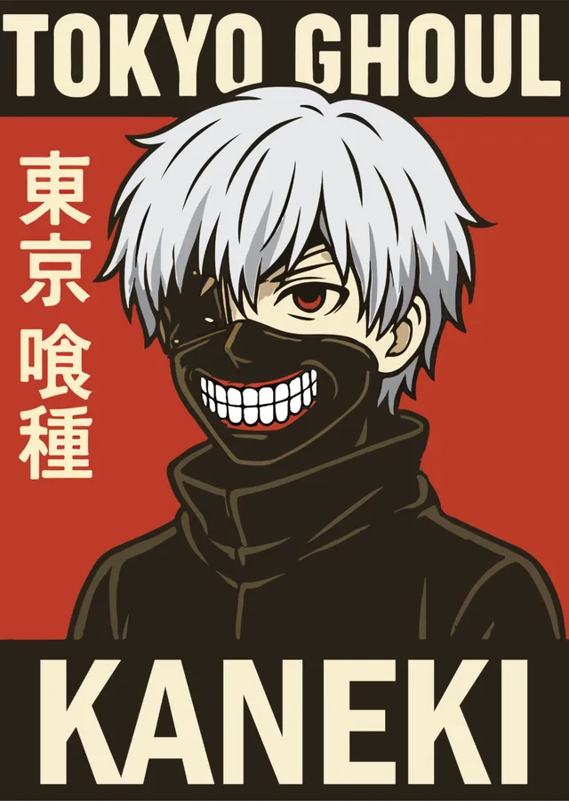 Tokyo Ghoul: Kaneki Kırmızı metal tablo