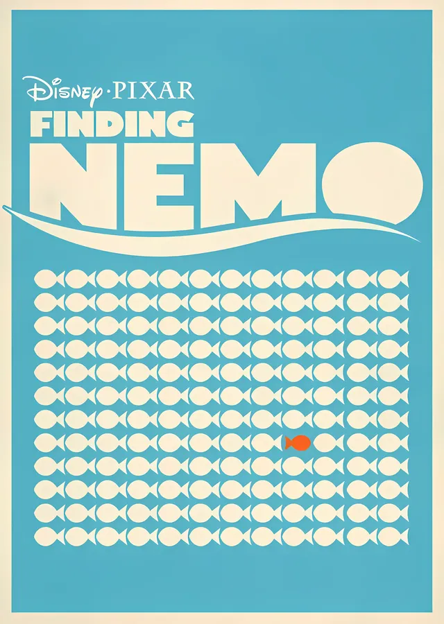 Finding Nemo: Mavi Denizde Bir Balık metal tablo