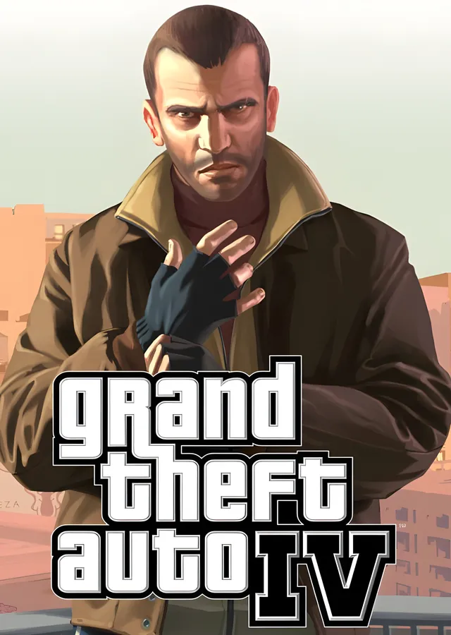 Grand Theft Auto IV - Niko Bellic metal tablo
