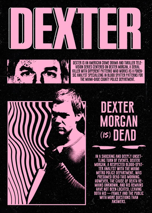 Dexter Morgan: Dead metal tablo