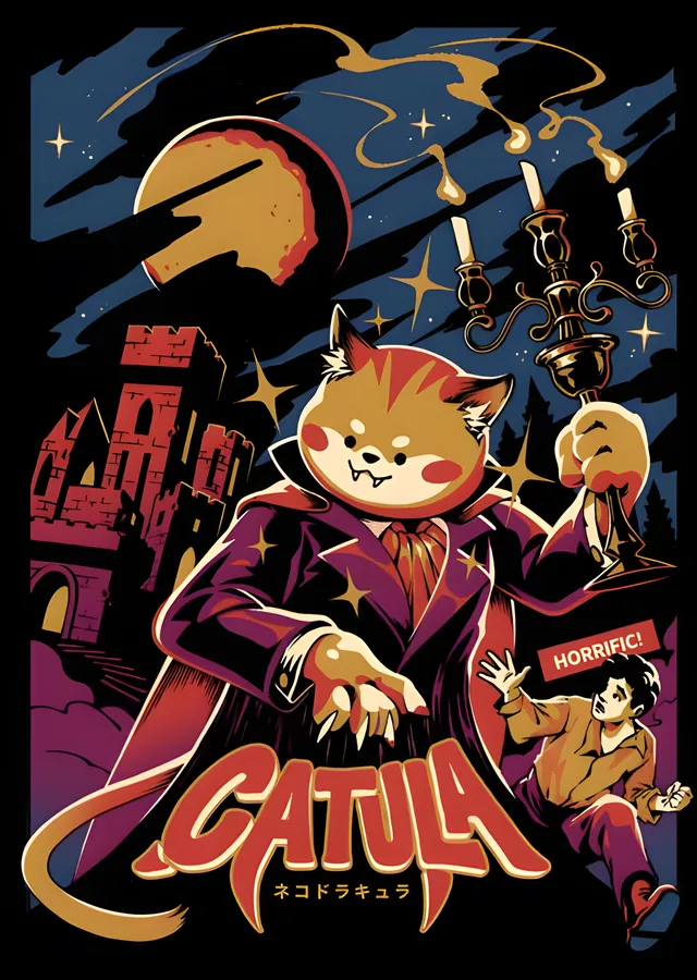 Catula: Kedi Vampir Macerası metal tablo