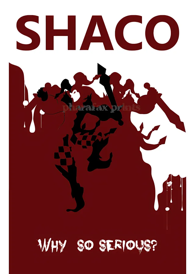 League of Legends: Shaco metal tablo
