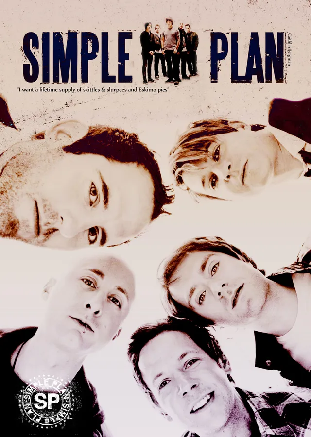 Simple Plan: Krem Kolaj metal tablo