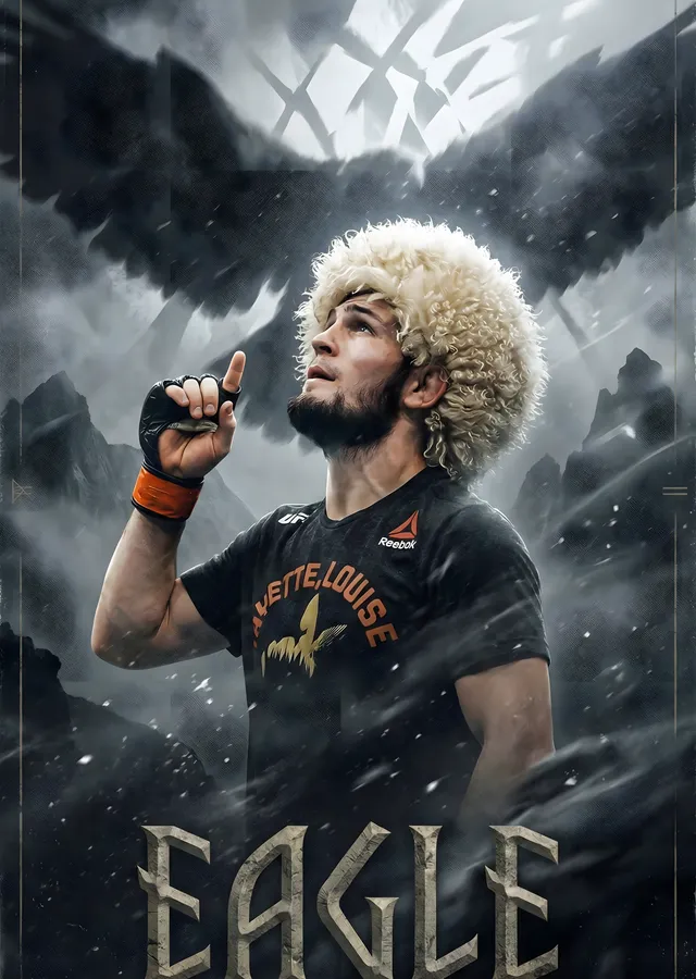 Khabib Nurmagomedov - Eagle metal tablo