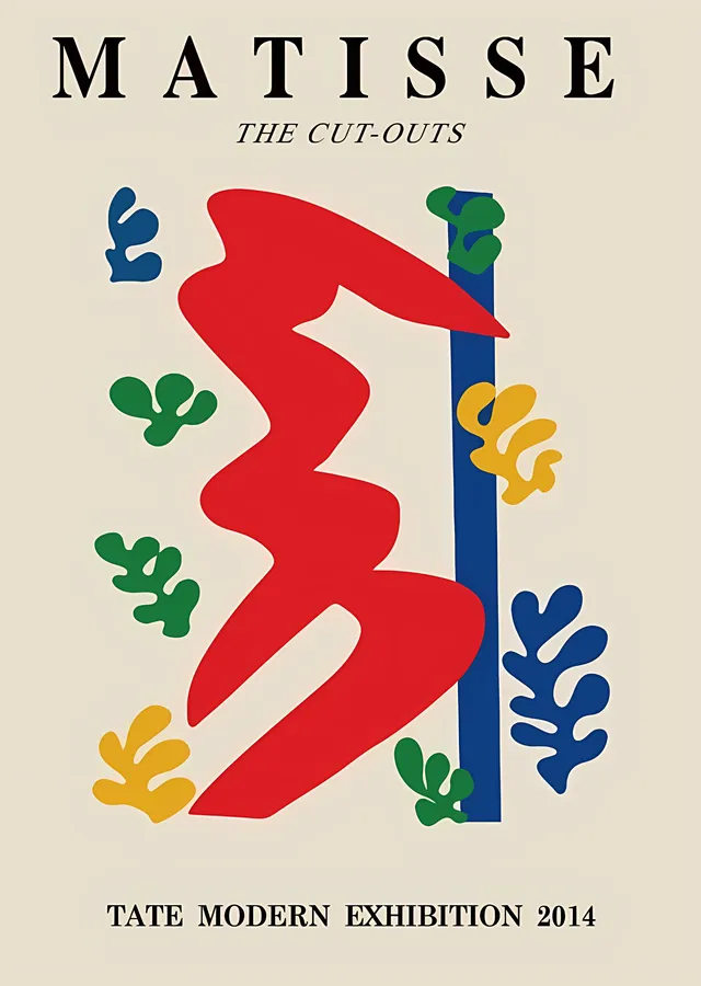 Matisse: Tate Modern 2014 Kırmızı metal tablo