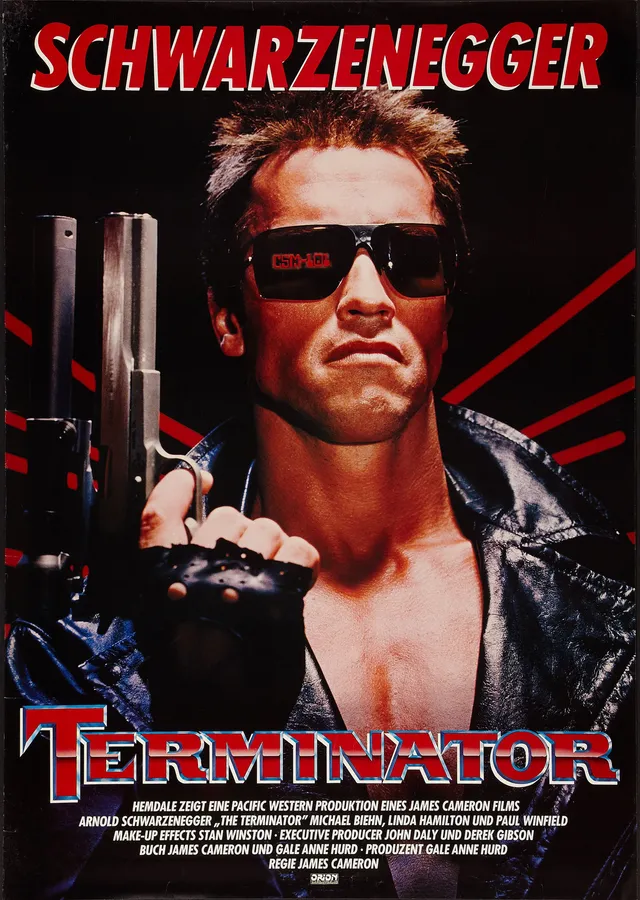 Terminator - Arnold Schwarzenegger metal tablo