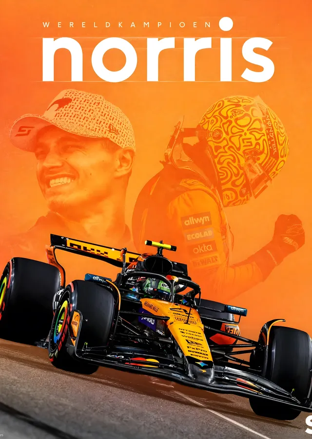 Lando Norris: McLaren Formula 1 metal tablo