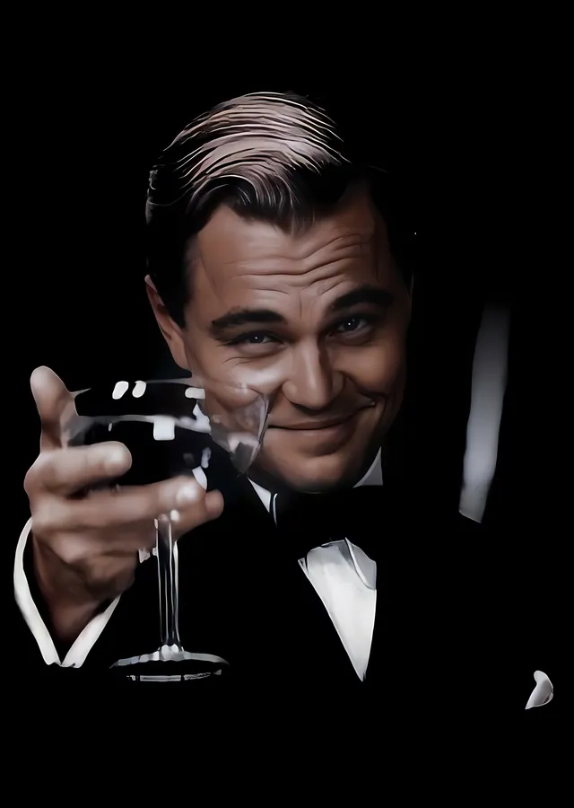 The Great Gatsby - Şerefe metal tablo