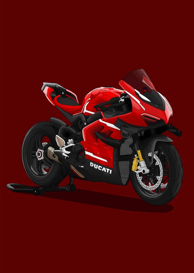 Ducati Superleggera V4 - Bordo Zemin metal tablo