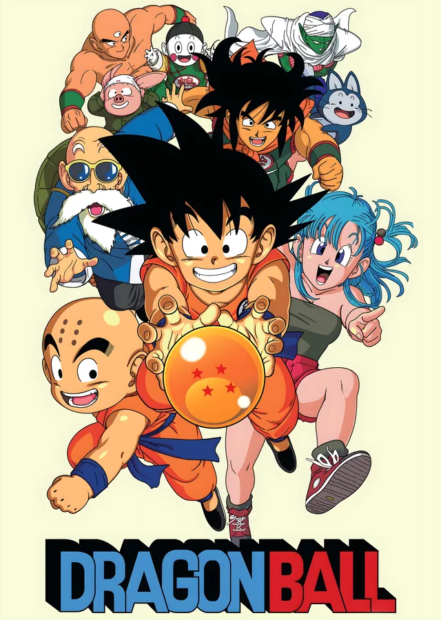 Dragon Ball: Klasik Kadro metal tablo