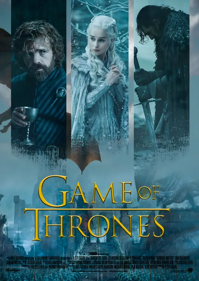 Game of Thrones: Üçlü Panel metal tablo