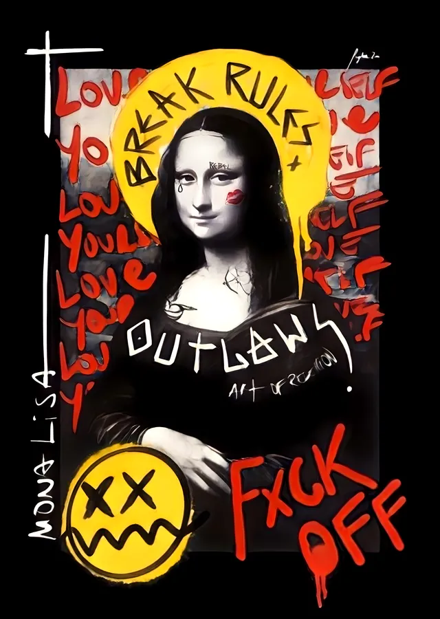 Mona Lisa - Break Rules metal tablo