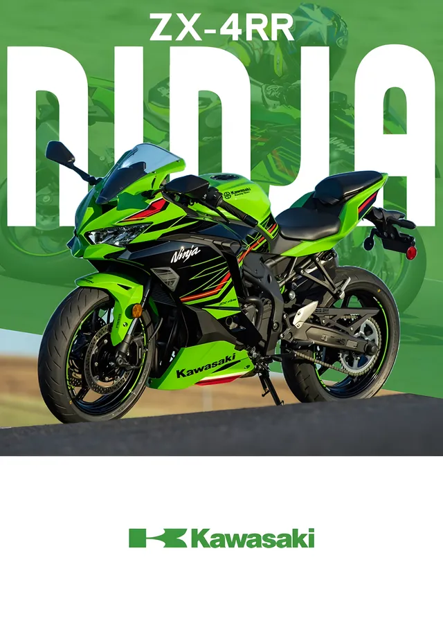 Kawasaki Ninja ZX-4RR metal tablo