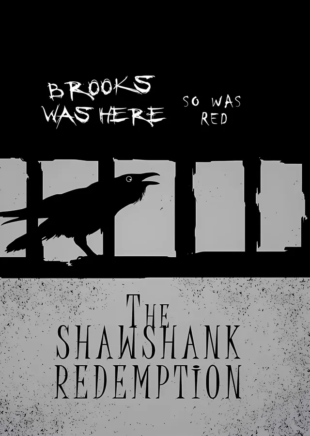 The Shawshank Redemption: Brooks Was Here metal tablo
