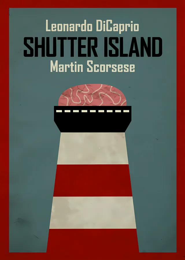 Shutter Island: Leonardo DiCaprio metal tablo