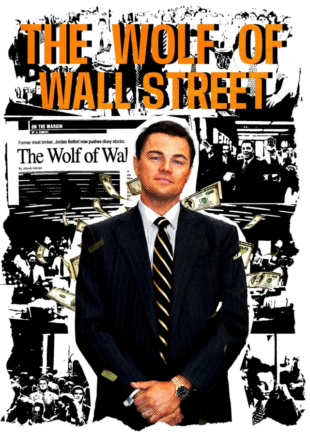 The Wolf of Wall Street - Gazete metal tablo