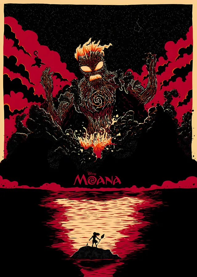 Moana: Te Kā metal tablo