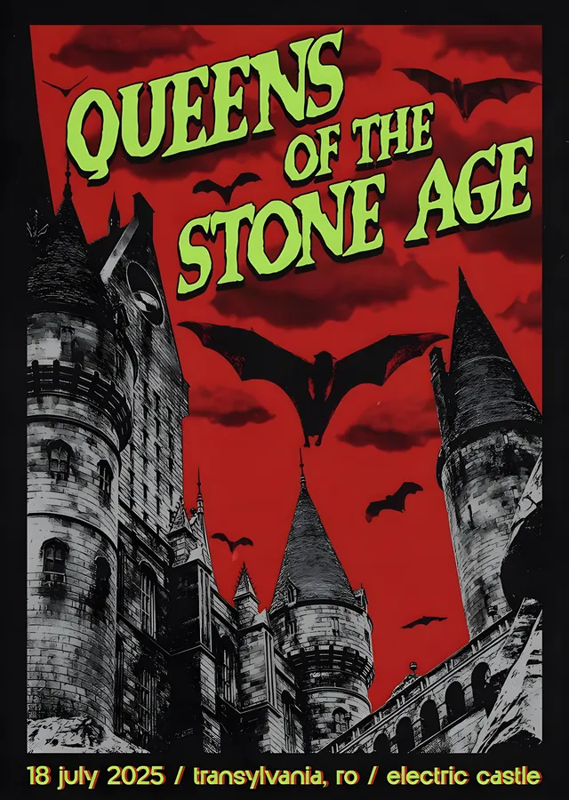 Queens of the Stone Age: Electric Castle 2025 metal tablo