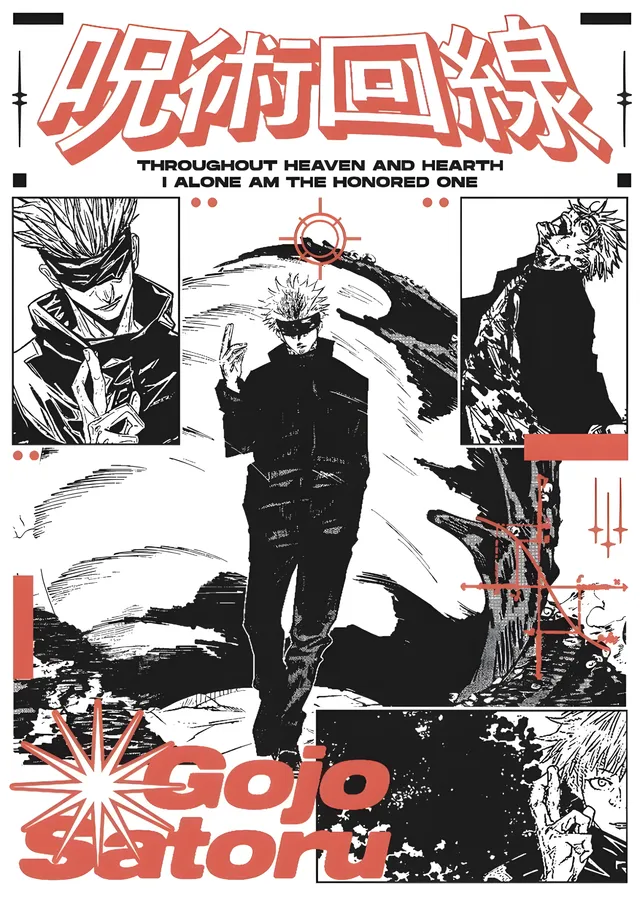 Jujutsu Kaisen - Gojo Satoru: Fanzin metal tablo