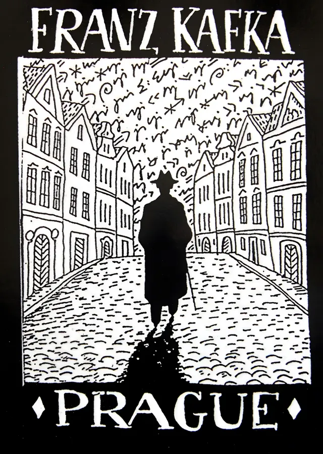 Franz Kafka: Prag'ın Gölgesinde metal tablo