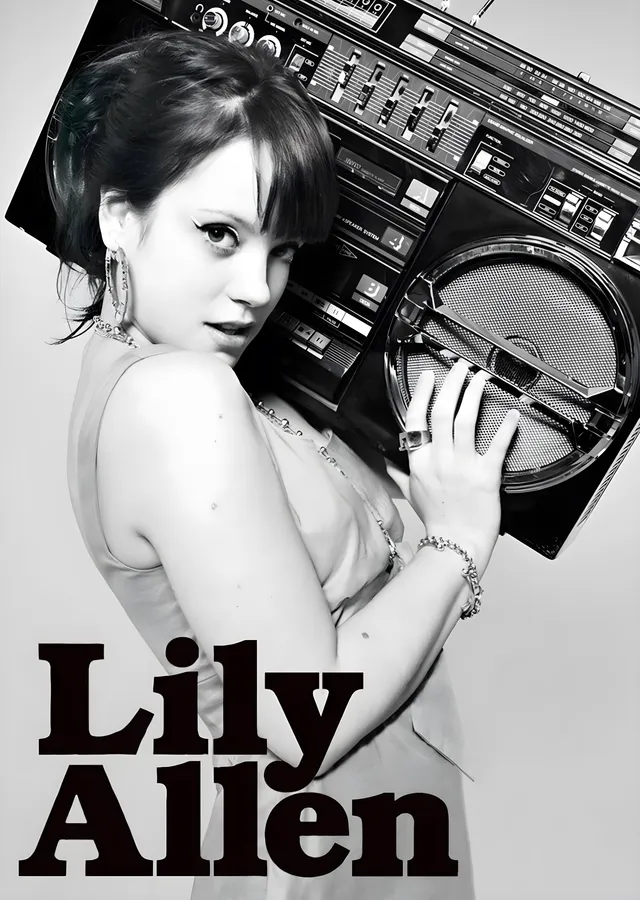 Lily Allen: Boombox metal tablo