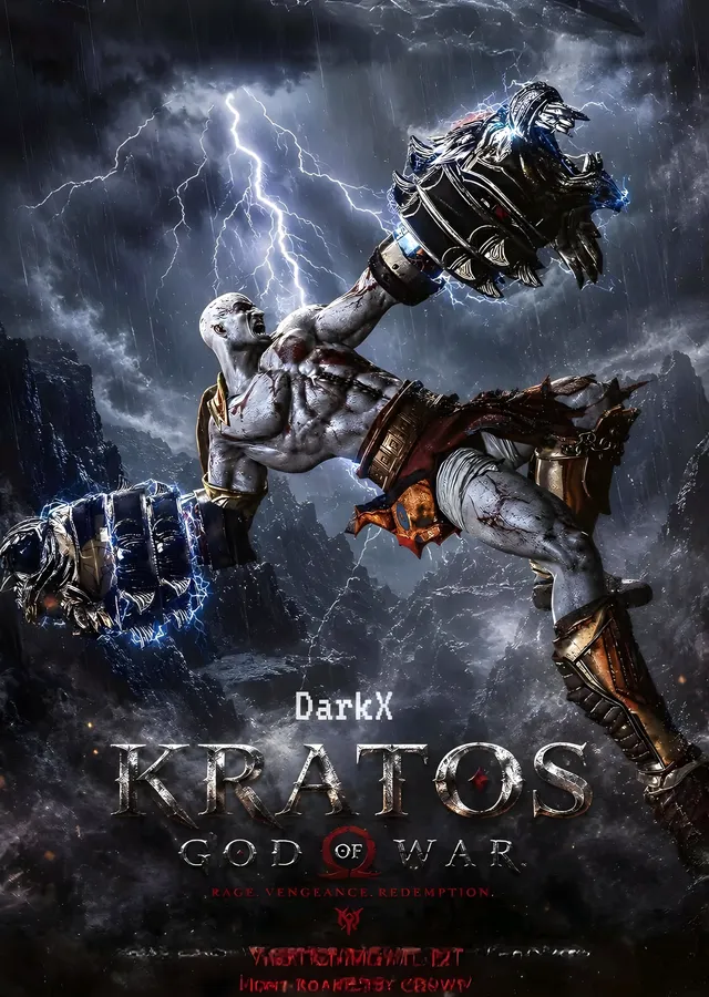 God of War: Kratos'un Savaşı metal tablo
